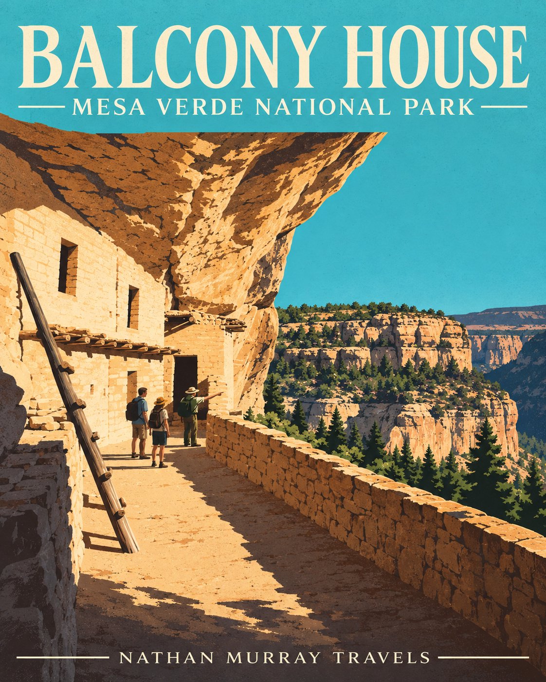 Balcony House — inside the alcove courtyard