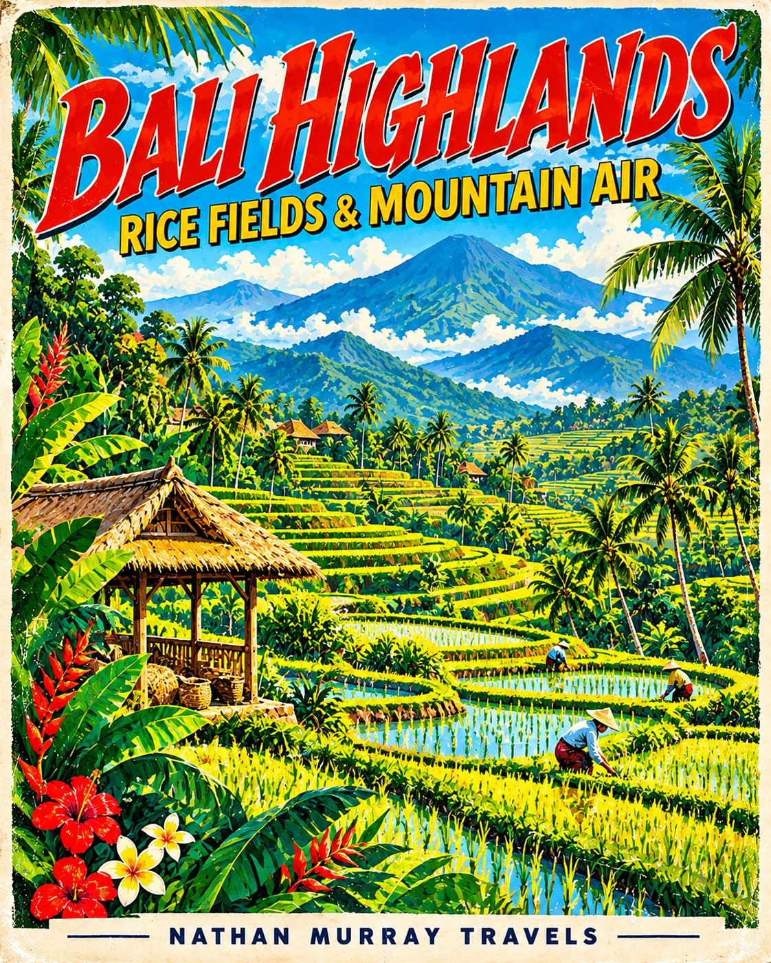 Bali Highlands — rice fields & mountain air