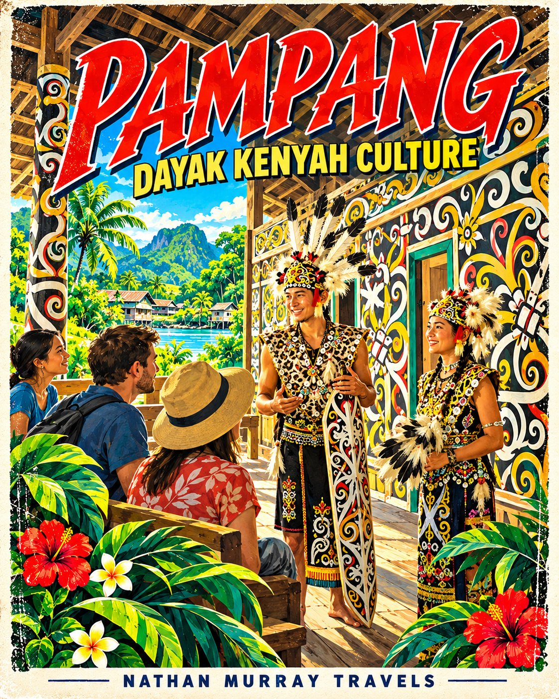 Pampang — dayak kenyah culture