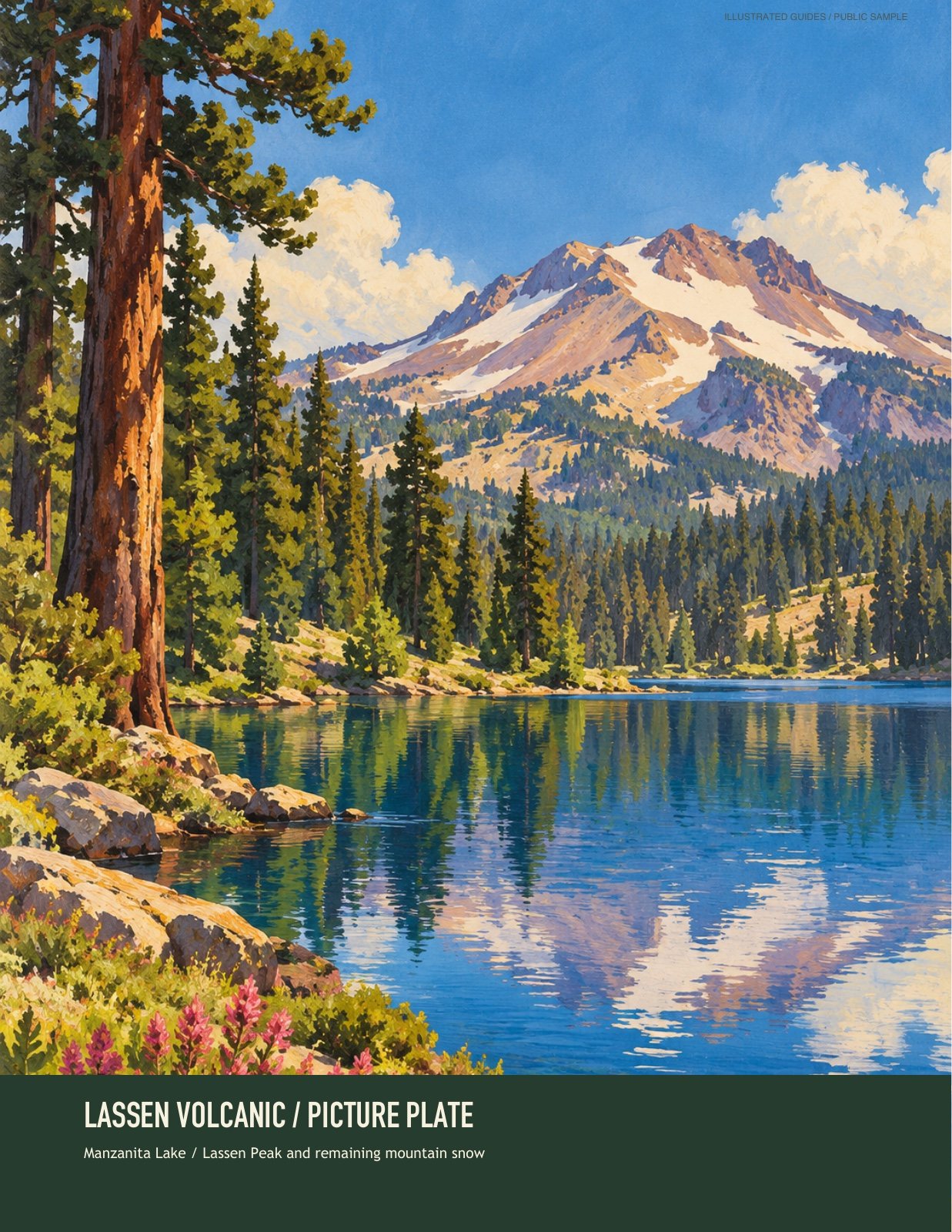 Lassen Volcanic: a picture plate
