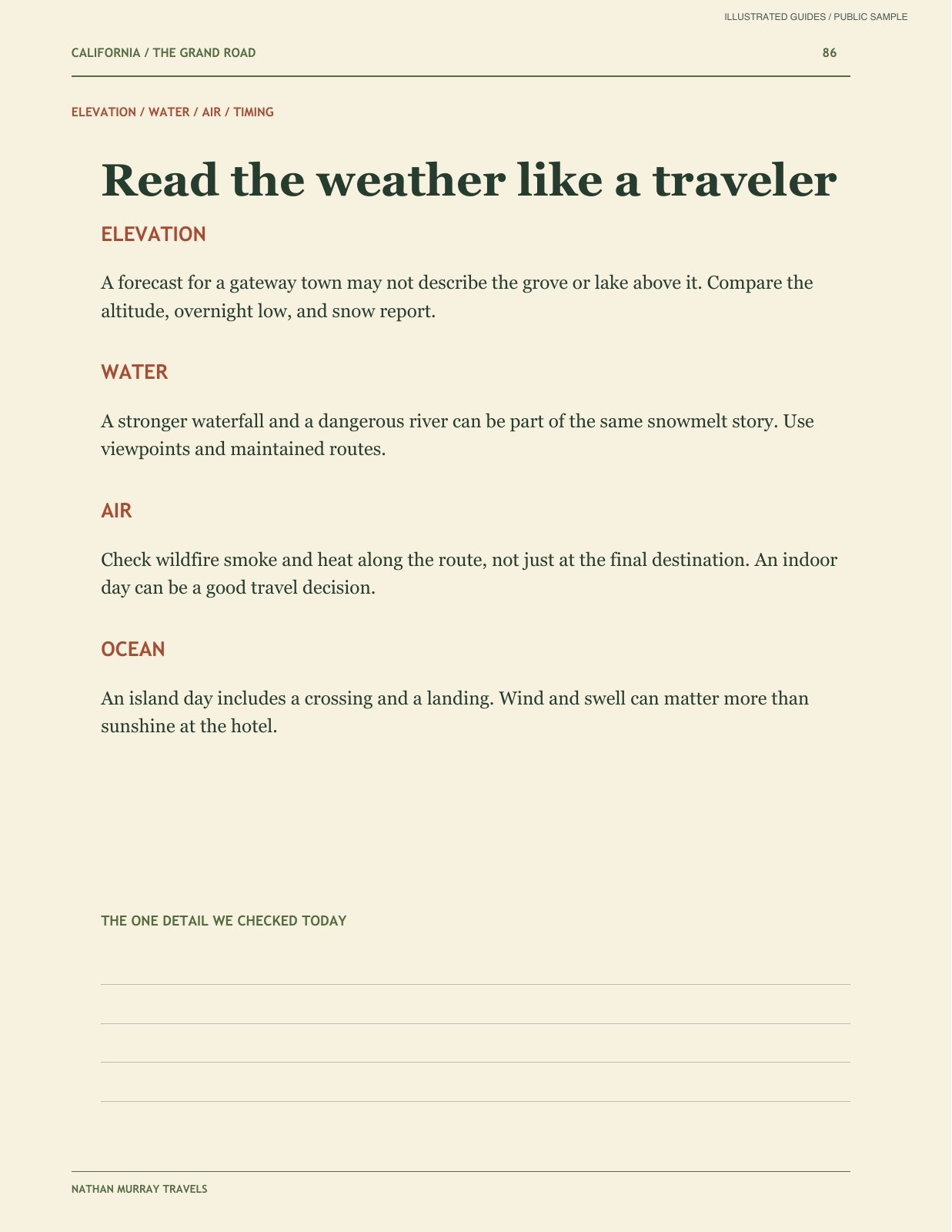 Read the weather like a traveler