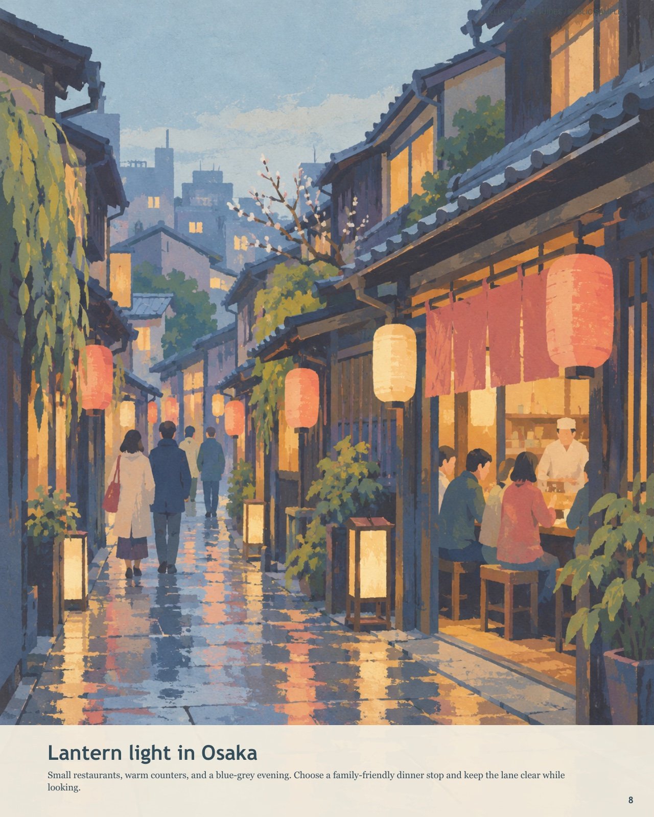 Lantern light in Osaka